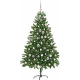  Božićno drvce s 300 LED svjetlima s stalakom Zelena 210 cm PE | shoptok.hr