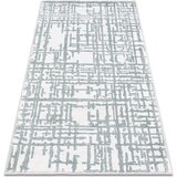 RugsX Preproge Preproga AKRIL VALS 3236 Abstrakcija slonova kost 70x140 cm Modra | Shoptok.si