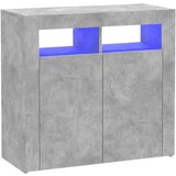 Maison Chic Komoda - Predalnik z LED lučkami betonsko siva 80x35x75 cm, (21722031) Cene