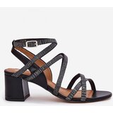 Maciejka Leather Women's Sandals With Straps On A Heel | shoptok.hr