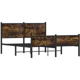  Metalni okvir kreveta bez madraca boja hrasta 137x190 cm | shoptok.hr