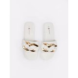 Shelvt Women's flat flip-flops white | Shoptok.si