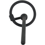 Penis Plug silikonski uretralni dilatator s glans prstenom (0,6 mm) - crni | shoptok.hr