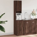 The Living Store Kuhinjska omarica rjavi hrast 35x50x180 cm inženirski les - Kuhinjska Omarica, (21836769) | Shoptok.si