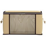  Kutija za pohranu s prozirnim bočnim oknom Krem 50 x 30 x 25 cm | shoptok.hr