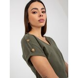 Och Bella Blouse-TW-BZ-BL-1006.56-dark khaki | Shoptok.si