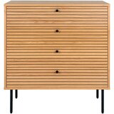 House Nordic Visoka komoda u dekoru hrasta u prirodnoj boji 80x85 cm Kyoto – | shoptok.hr