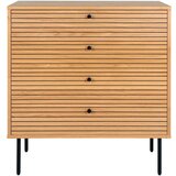 House Nordic Visoka komoda v hrastovem dekorju v naravni barvi 80x85 cm Kyoto – | Shoptok.si