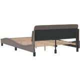  Posteljni okvir z vzglavjem taupe 140x190 cm blago, (21088978) | Shoptok.si