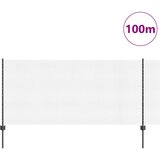 vidaXL siva varjena žična ograja z 88 U stebrički 1x100 m | Shoptok.si