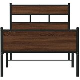 vidaXL Okvir kreveta bez madraca smeđa boja hrasta 80x200 cm drveni | shoptok.hr