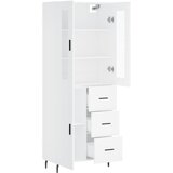  Visoka komoda bijela 69,5x34x180 cm konstruirano drvo | shoptok.hr