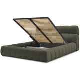 Bobochic Paris Zeleni tapecirani bračni krevet s prostorom za odlaganje s podnicom 180x200 cm Mont Blanc – | shoptok.hr