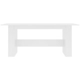  Blagovaonski stol bijeli 180 x 90 x 76 cm konstruirano drvo | shoptok.hr