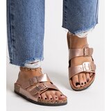 Gemre Pink flip-flops with cork sole Shamona | Shoptok.si