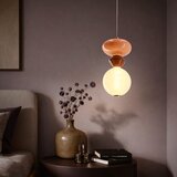  LED luster na sajli FLORES LED/10W/230V zlatna/narandžasta/braon | Eponuda.com