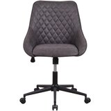 MID.YOU VRTLJIVI STOL kovina, tekstil antracit | Shoptok.si