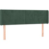  The Living Store Vzglavje z ušesi temno zeleno 147x16x78/88 cm žamet - Vzglavje, (21452023) | Shoptok.si