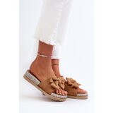 Boto FK1 Women's Platform Sandals with Bow Camel Aflia | Shoptok.si