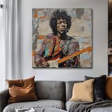 Image JIMI HENDRIX - Guitar poetri | 100% originalna akrilna boja