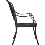  3-dijelni bistro set od lijevanog aluminija crni | shoptok.hr