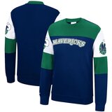 Mitchell And Ness dallas mavericks mitchell &amp; ness perfect season crew fleece pulover cene