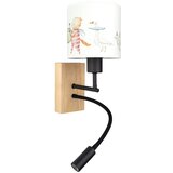 Brilagi LED fleksibilna lampa BOBO WOOD 1xE27/25W/230V + LED/3W hrast/crna/bela/životinjski dezen u