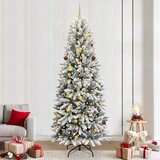  Umjetno božićno drvce Bijela 240 cm PVC, plastika, čelik i PE | shoptok.hr