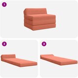 SOFA na razvlačenje Crvena narančasta 200 x 70 x 10 cm | Eponuda.com