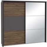 Gent garderobna omara Pembury dark oak+grey DLCS92314-M777, temni hrast + siva | Shoptok.si