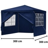 Lean Toys Vrtni paviljon, komercialni šotor s 4 stranskimi stenami, modra, 3x3 m | Shoptok.si