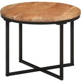 vidaXL Klubska mizica 45x45x35 cm trden akacijev les in železo | Shoptok.si