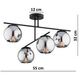 Brilagi Plafonski luster DIOR 4xE27/60W/230V crna/zadimljeno siva | Eponuda.com