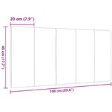  Jastuk za uzglavlje Hanko smeđesivi 100 cm od tkanine | shoptok.hr
