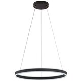 Fischer & Honsel Črna LED viseča svetilka z daljinskim upravljalnikom/zatemnitvena ø 60 cm Sirko – Cene