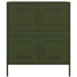  Komoda maslinastozeleni 68 x 39 x 79 cm čelična | Eponuda.com