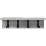  Vješalica za kapute na zidu Betonski sivi 40 x 10,5 x 10,5 cm | shoptok.hr
