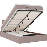 vidaXL otomanski okvir kreveta s madraca smeđesivi 120x190 cm tkanine | shoptok.hr