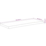 Stolna ploča 110x40x3,8 cm pravokutna od bagrema s živim rubom | shoptok.hr