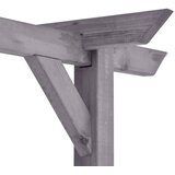  Vrtna pergola siva 400 x 40 x 205 cm od impregnirane borovine | shoptok.hr