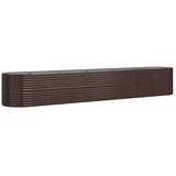  Povišena vrtna gredica od pocinčanog čelika 440x80x68 cm smeđi | shoptok.hr