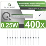 Quadrios 201711P004 komplet metalnoslojnih otpora aksijalno ožičen 0.5 W 1 % 400 St. | Eponuda.ba
