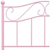  Okvir za krevet ružičasti metalni 100 x 200 cm | Shoptok.si