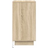  Noćni ormarić s LED svjetlima boja hrasta sonome 38x34x65 cm | shoptok.hr