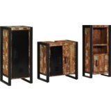 vidaXL Komplet pohištva za kopalnico 3 pcs Trden recikliran les | Shoptok.si