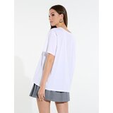 Sinsay ženska majica kratkih rukava s natpisom 8576J-00X | shoptok.hr