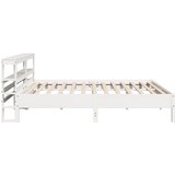  Okvir kreveta bez madraca bijeli 200x200 cm od masivne borovine | shoptok.hr