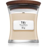 WoodWick White Honey Miel Blanc dišeča sveča z lesenim stenjem 85 g Cene