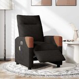 Maison Chic Električni masažni naslanjač - Relax naslanjač črno blago, (22134636) | Shoptok.si