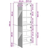  Set ormara 2 pcs 66 x 34,5 x 89,5 cm Konstruirano drvo | Eponuda.com